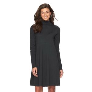 EUC- AB Studio A-Line Turtleneck Long Sleeve Sweater Dress